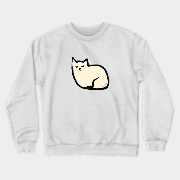 funny contemptuous cat Crewneck Sweatshirt by ManoTakako